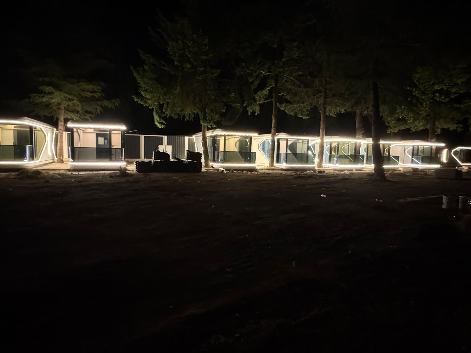 Ndriçim LED i jashtëm për njësi modulare gjatë natës